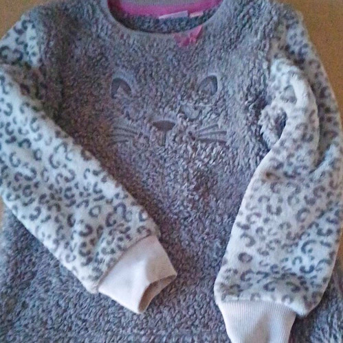 Mädchen pullover grau gr - h&m,